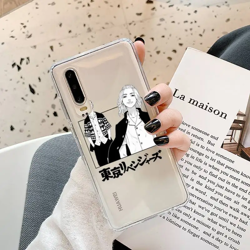 

manjiro sano Tokyo Revengers Phone Case Transparent for Samsung A71 S9 10 20 HUAWEI p30 40 honor 10i 8x xiaomi note 8 Pro 10t 11