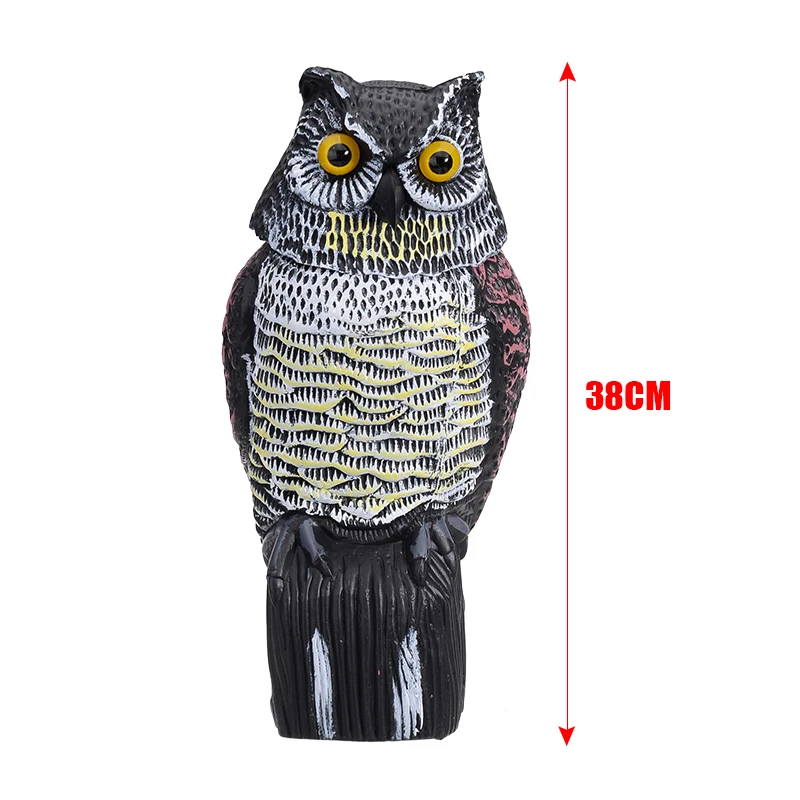 Реалистичная вращающаяся голова Mayitr приманка для защиты совы репеллент пугал