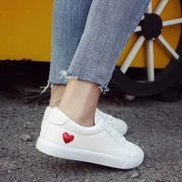 tophqws 2021 white women sneakers casual lace up vulcanized flat shoes female pu leather platform sports shoes all match sneaker