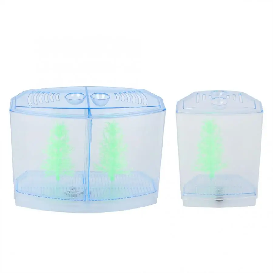 Мини аквариум Betta Box прозрачный Arcylic ящик для разведения рыбы двухслойный