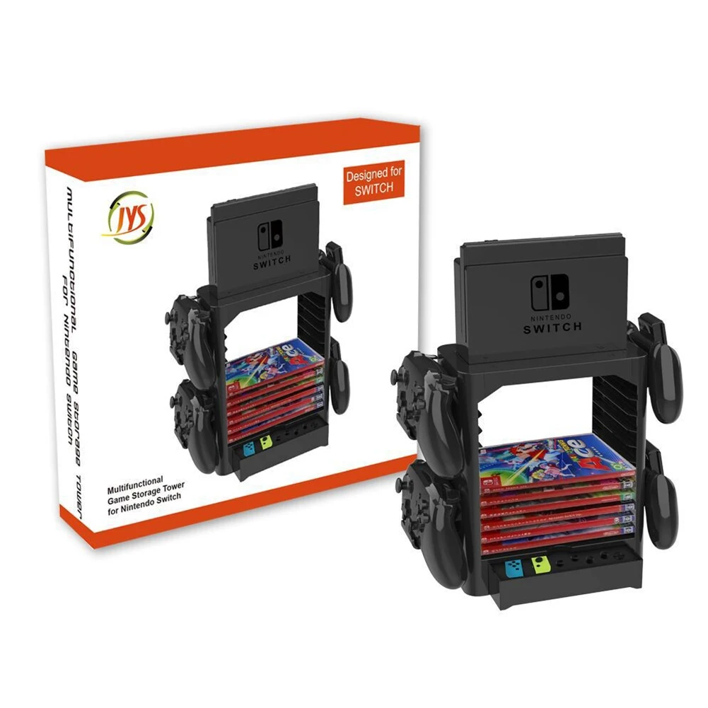 Дорожный переключатель кронштейн для хранения 10 игровой диск карты башня