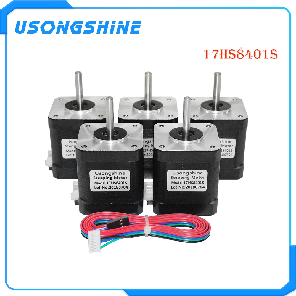 5 шт./лот 4 проводной шаговый двигатель Nema17 42 двигателя 17HS8401S 1.5A CE ROSH ISO лазерный и 3D