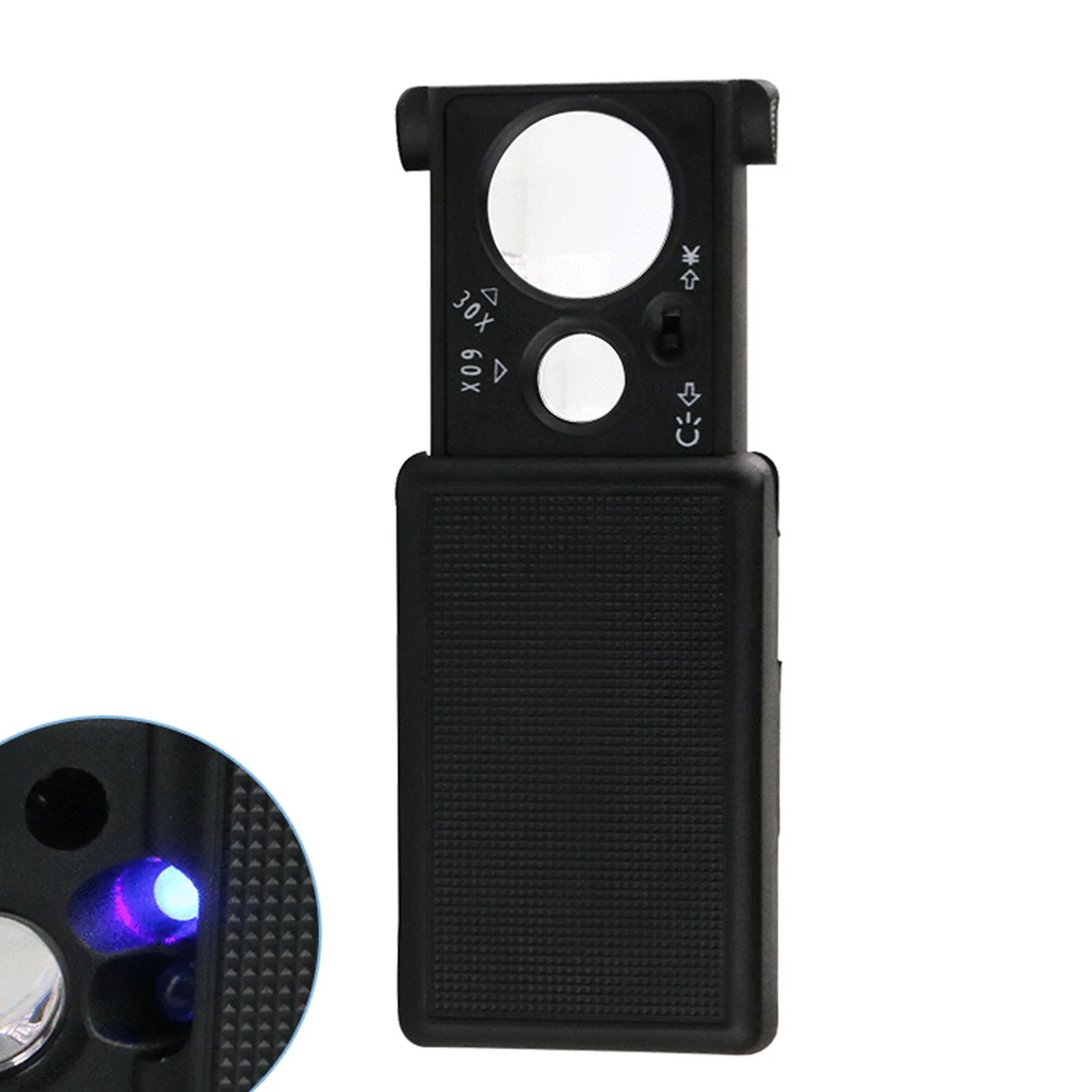 

Small Portable LED Slide Out Jewelers Loupe Illuminated Magnifier