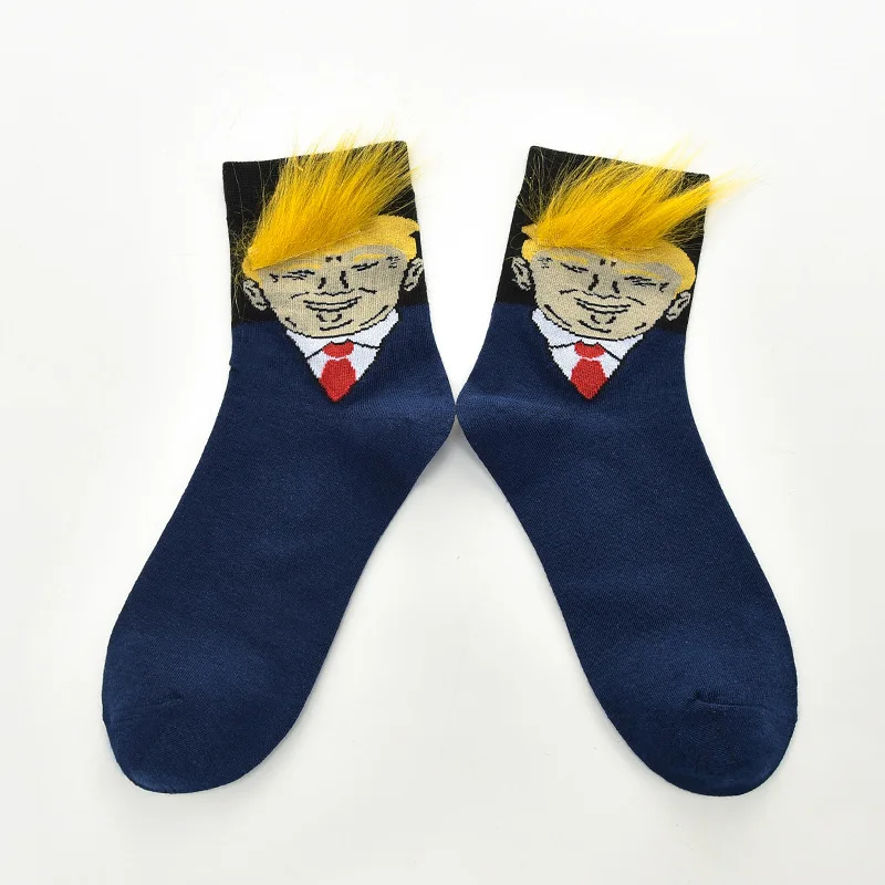 Высокое качество носки счастливого Трампа мужские повседневные 3D поддельные