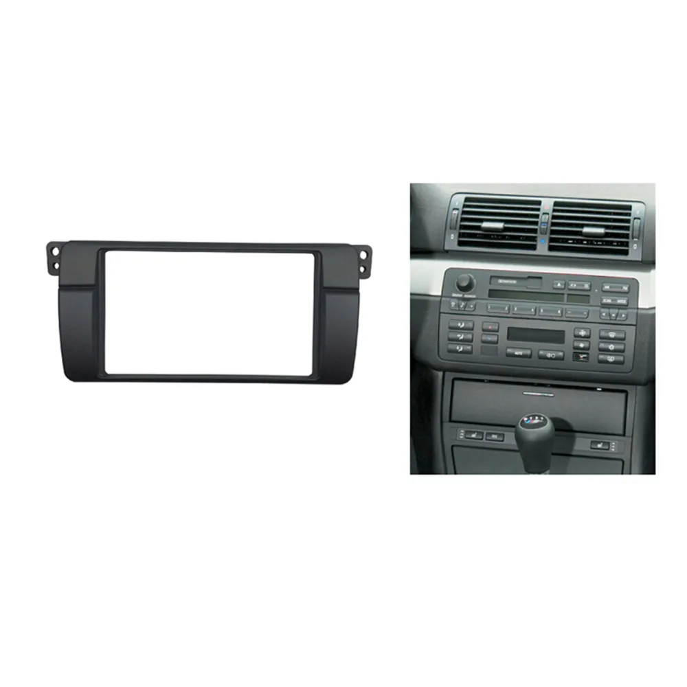 Двойная Din облицовка для BMW 3 серии E46 1998 2005 автомобильный радиоприемник DVD Fascia