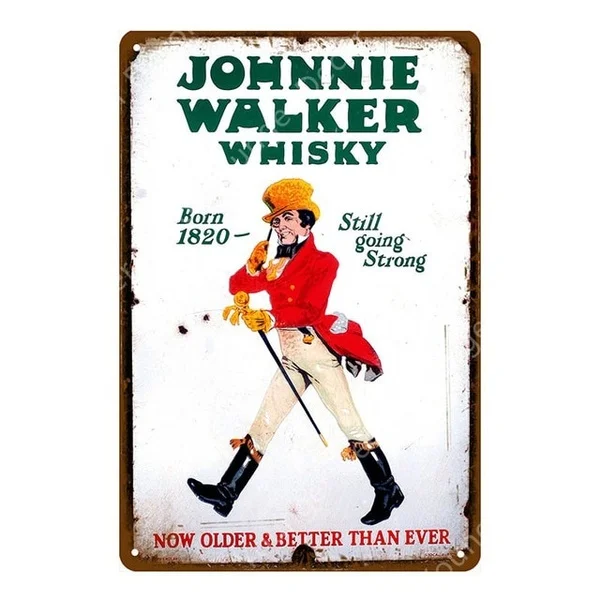 

Classic Whiskey Metal Signs Stag Beer Johnnie Walker Wall Plaque Bar Decor Vintage Plate Pub Club Advertising Beer Poster YI-035