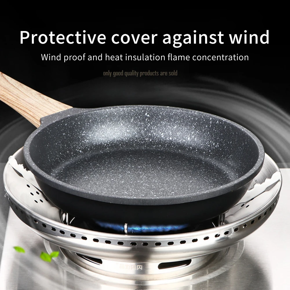 

Windshield Cooker Energy-Saving Multifunction Accessories Home Universal Kitchen Bracket Gathers Gas Stove Cover Tool Windproof