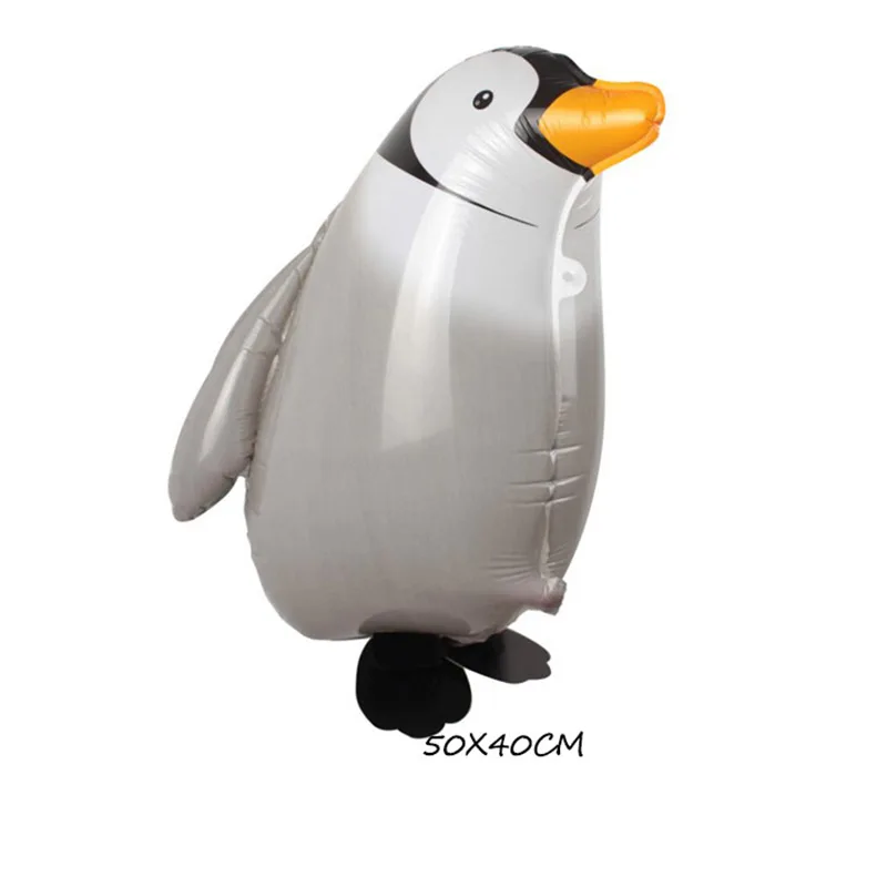 Penguin Джунгли сафари вечерние декор для вечеринки в честь Дня рождения животных фольги гелиевые шары зоо диких животных один детский воздушный шар вечерние украшения фона - Цвет: Penguin