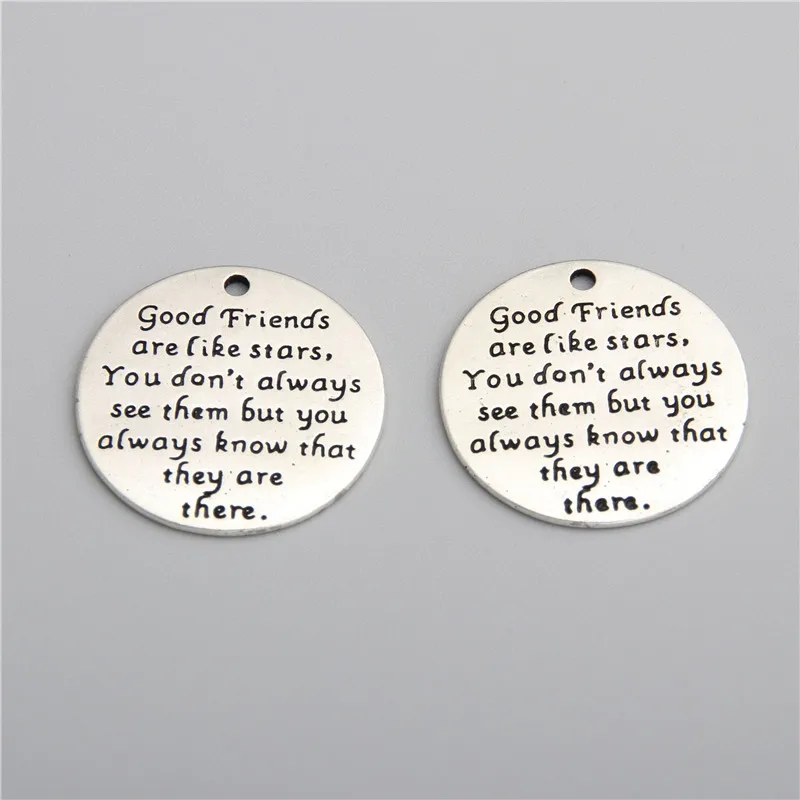 8 шт. хорошие друзья похожи на звезды вы не всегда их видите они там подвески