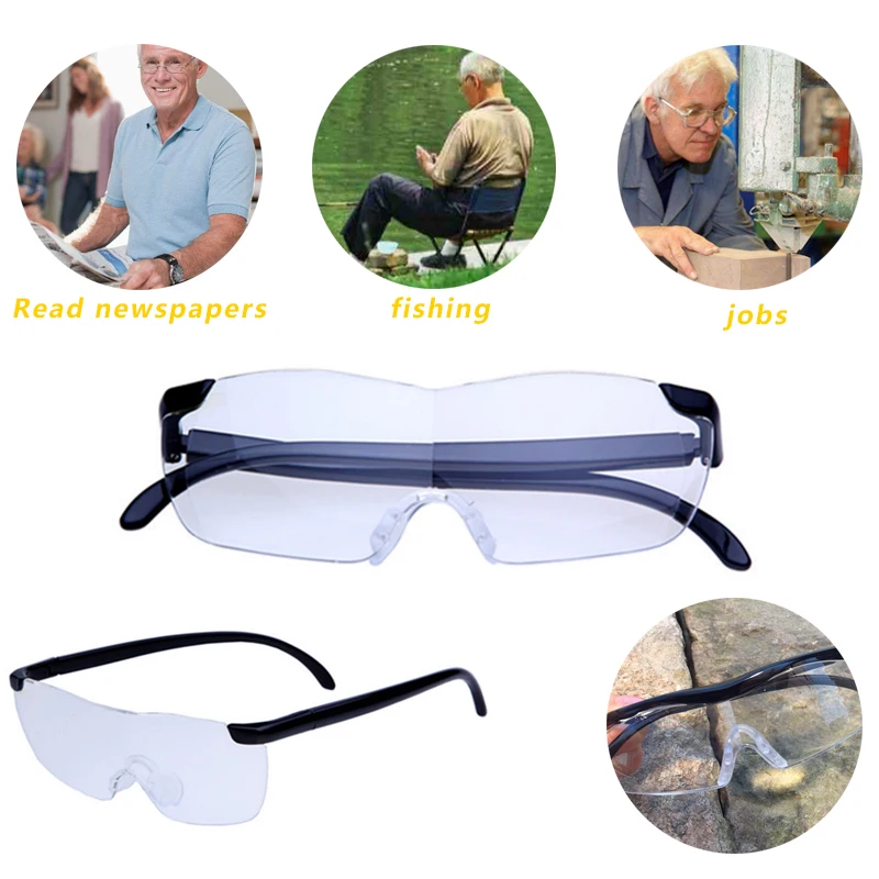 Diamond Painting Accessories Tools 160 Degree Magnifying Glasses Vision For Old Man Unisex Reading Glass Lightweight | Дом и сад