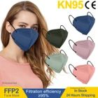 10-50 шт. Корейская маска kn95 для рыбы Mascarillas FPP2 Homologada Morandi цветная 4-слойная одноразовая Пылезащитная маска FFP2 одобренная маска