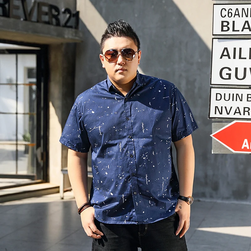 

Plus size 10XL 9XL 8XL 7XL 6XL Fashion Mens Short Sleeve Hawaiian Shirt Summer Casual Floral Shirts For Men large big size