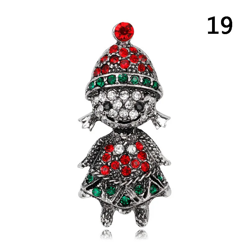 Новые стильные броши рождественские украшения елка сапог Деда Мороза брошь