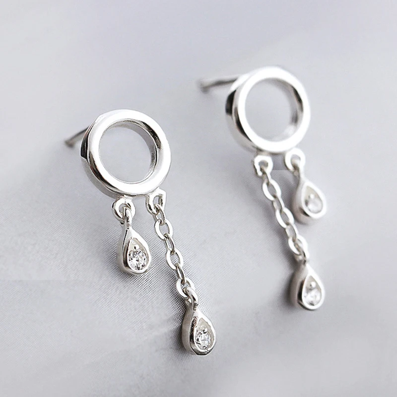 Элегантные женские серьги гвоздики ювелирные изделия из стерлингового серебра