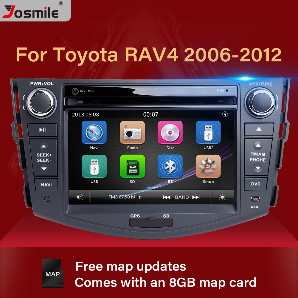 Авторадио 2 din автомобильный DVD плеер для Toyota RAV4 Rav 4 2006 2007 2008 2009 2010 2011 2012