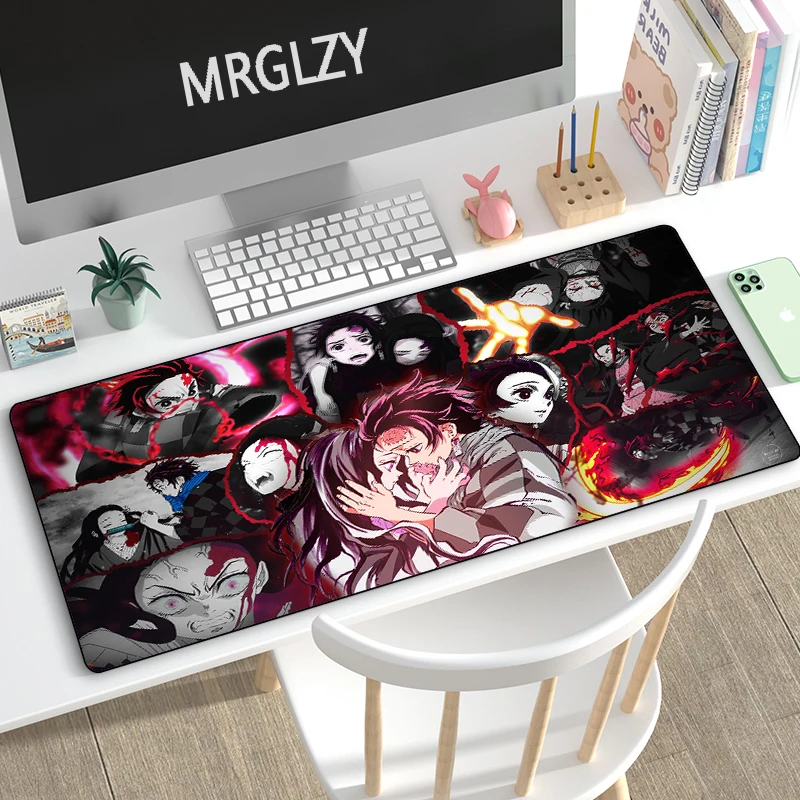 

MRGLZY Kamado Nezuko Mouse Pad Hot Anime Demon Slayer Large Carpet DeskMat Computer Gamer Gaming Peripheral Accessories MousePad