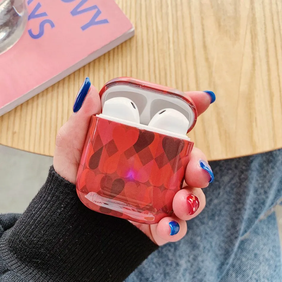 025-1 Чехол для наушников для Airpods 2 Чехол, роскошный мраморный чехол для наушников с авокадо для Apple Air Pods, защитный чехол для наушников, аксессуары - Цвет: 025-1