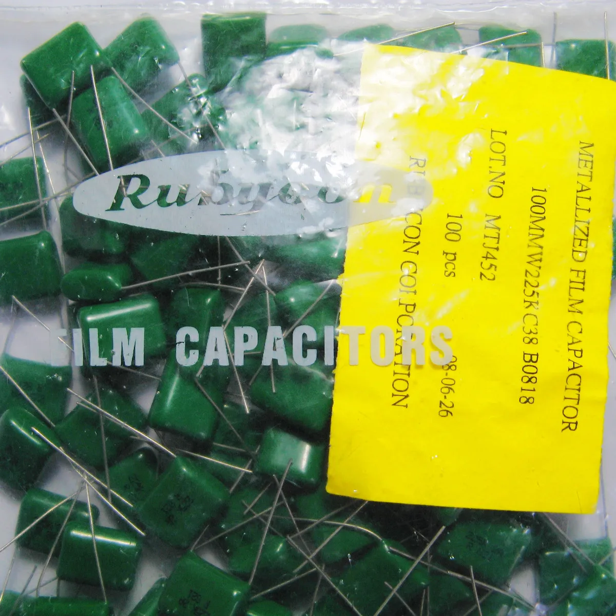

Original 100V 2.2uf frequency division coupling film capacitor