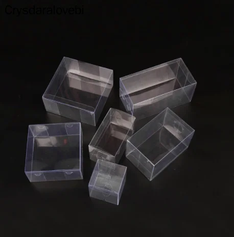 

4*4*10CM box pvc transparent packaging/ clear plastic PVC packing boxes