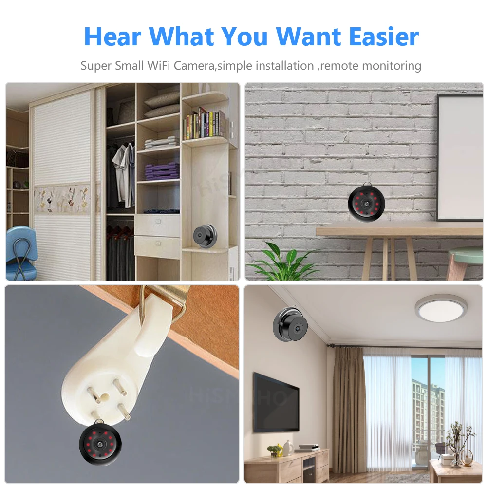 Беспроводная мини камера видеонаблюдения с поддержкой Wi Fi 960P|Камеры