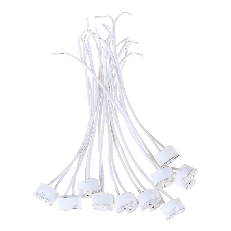 

New MR16 GU5.3 Base Socket Wire Connector Led Lamp Ceramic Holder 1pc/5pcs/10pcs