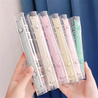 a5 a6 transparent pvc loose leaf notebook cover photo organizer 6 ring binder diary journal planner korean school stationery