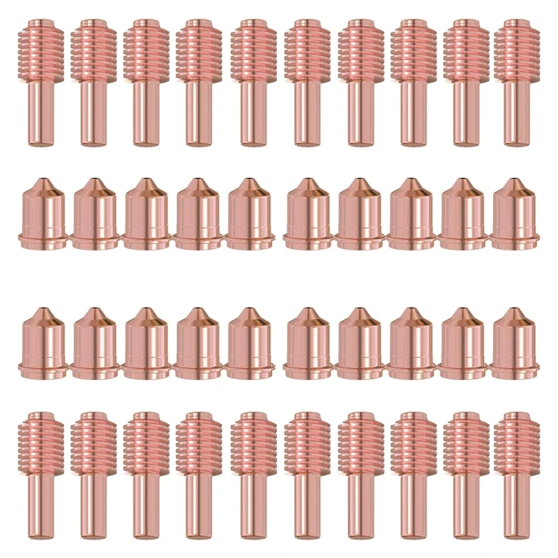 

20PCS 220669 Plasma Electrodes 20PCS 220671 Plasma Tips Fit Hypertherm Powermax F3MB