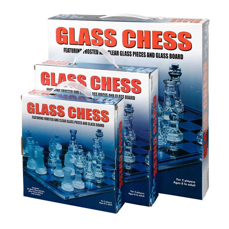 

Tcrystal Interaction Glass Chess Pieces Transparent Garden Adults Chess Set Large Outdoor Juegos De Mesa Family Games EK50QL