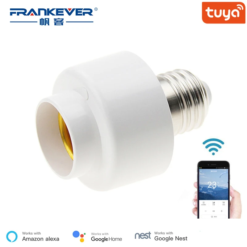 Смарт лампа FrankEver E27 с Wi Fi адаптер для лампы голосовым управлением и таймером