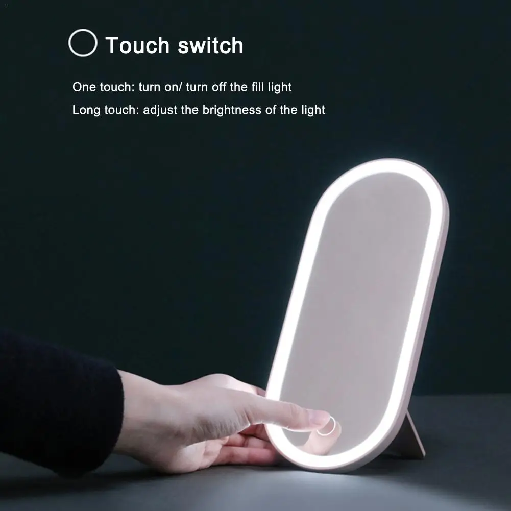 Travel Makeup Tools Case With LED Lights Mirror Creative 2 In 1 Cosmetics Organizer Portable Tool Storage Box | Красота и здоровье