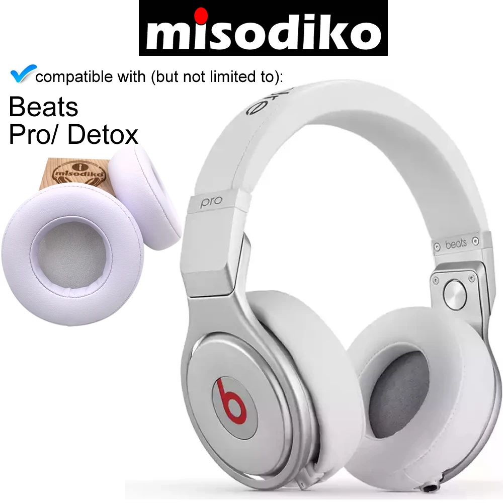 Misodiko сменные амбушюры Подушка Комплект-для Beats Dr. Dre Pro/Детокс над ухом проводной, запчасти для ремонта наушников амбушюры