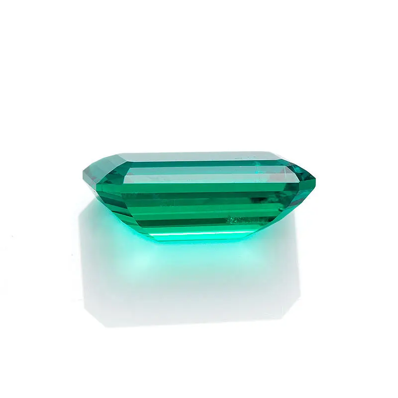 

5.5x7.5mm Holycome Hot Sales green colors VVS lab cultivaqtion Moissanite diamond TOP QUALITY Green color lab created emerald