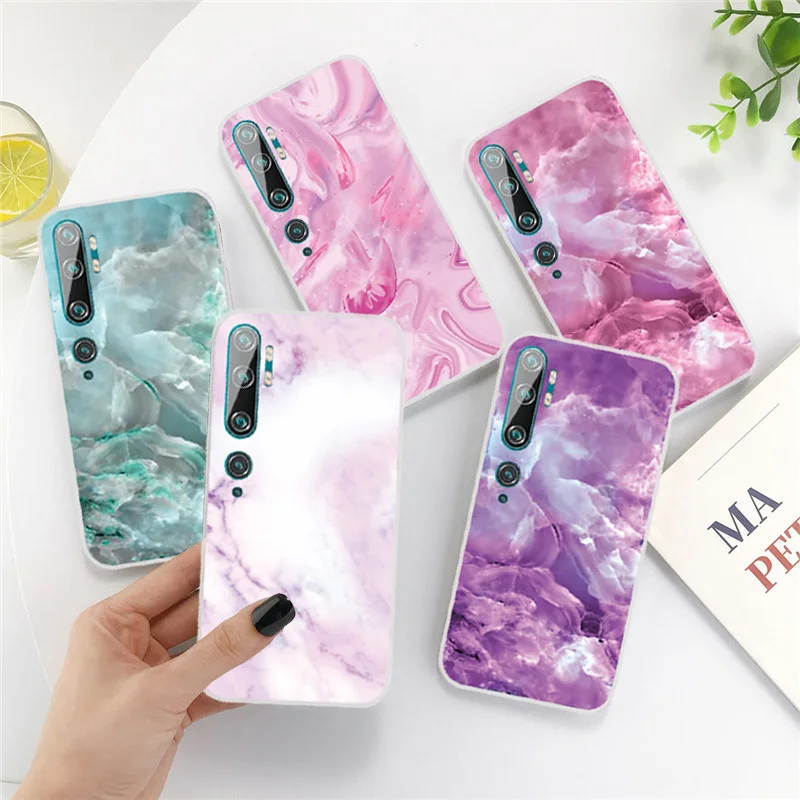 

Soft TPU Cheap Silicone Marble Phone Case For Xiaomi 8 9 10 SE Lite Pro CC9 CC9E Note 10 Pro Transparent Back Cover Case Shell