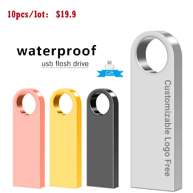 

Usb-флеш-накопитель 10 шт./лот, 128 ГБ, 64 ГБ, 32 ГБ, 16 ГБ, 8 Гб