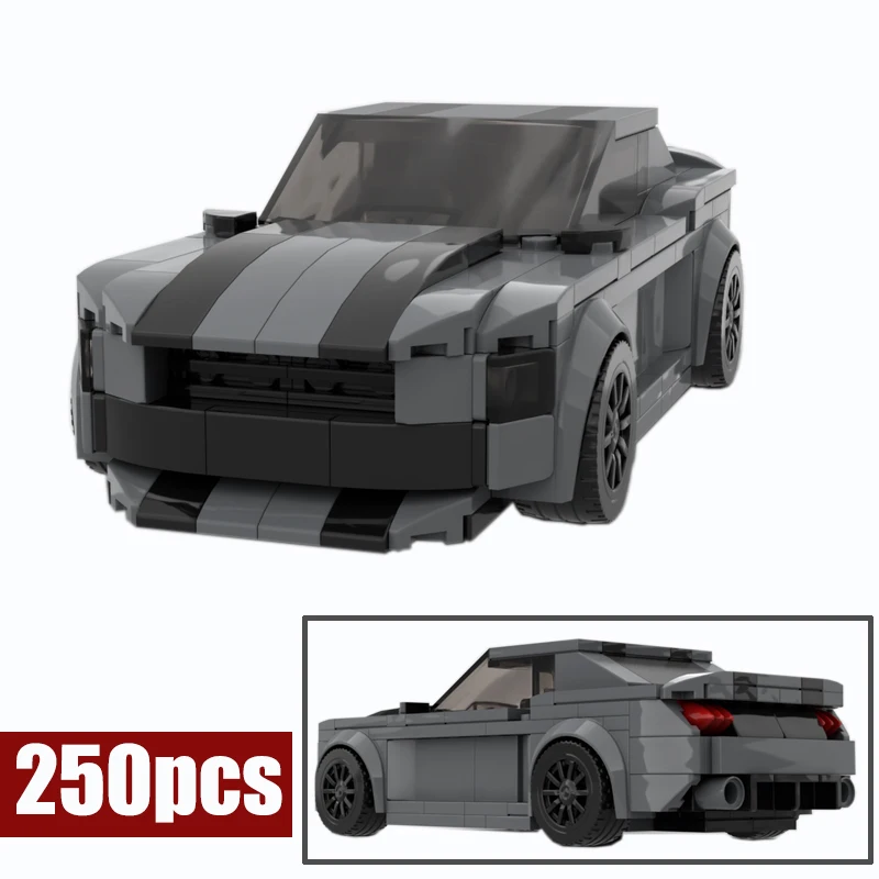 Buildmoc Pony GT 8 супергоночный автомобиль строительные блоки игрушки подарки на день