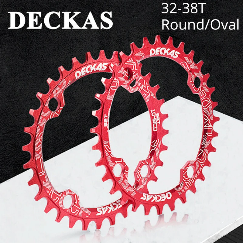 DECKAS узкая широкая Φ 104BCD горный велосипед цепь кольцо шоссейный кривошипная