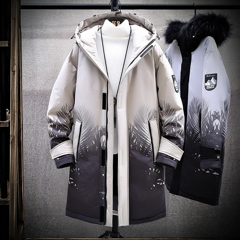 

Men's Winter Warm Down Feather Snow Jacket Coat 2021 Clothing