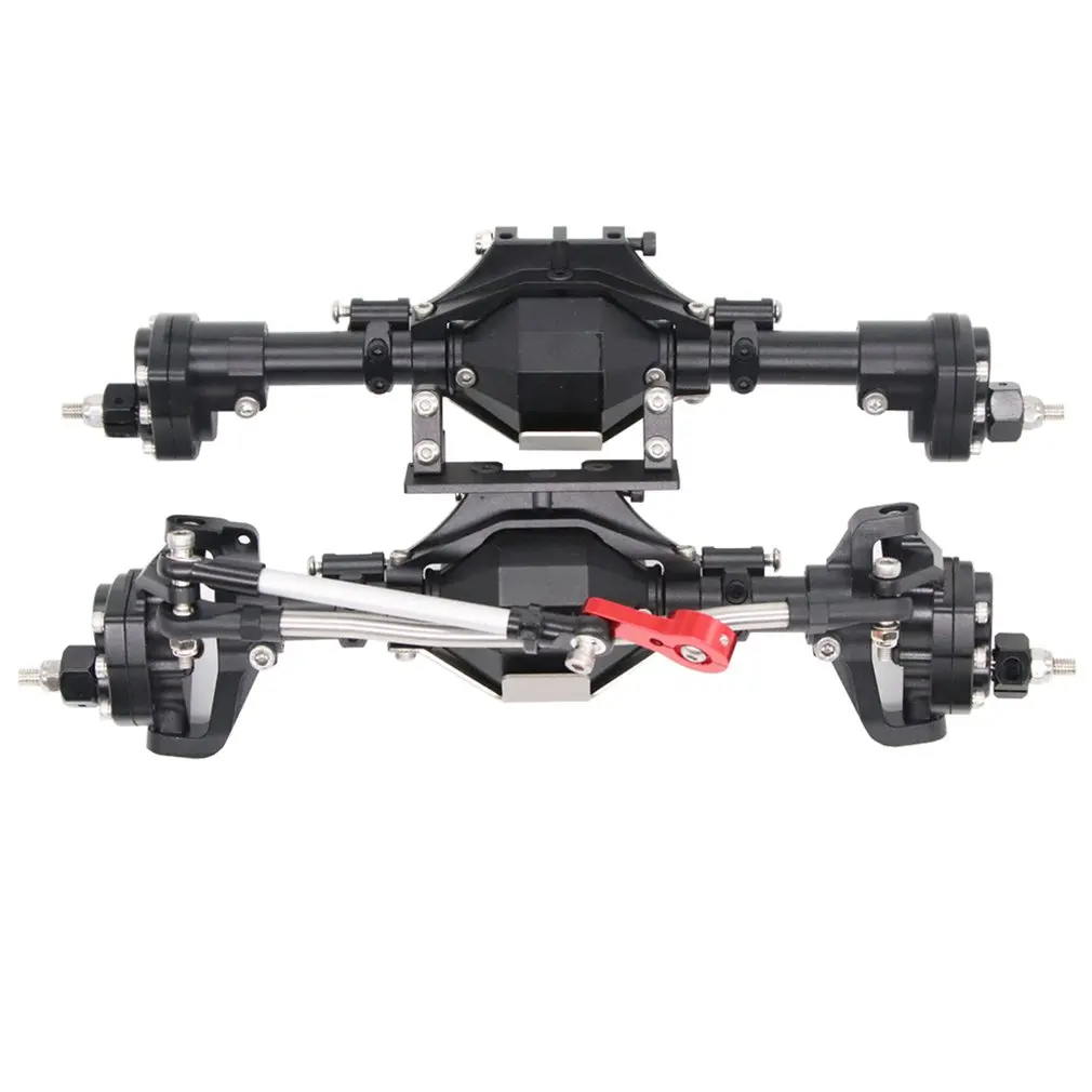 

SCX10 Aluminum CNC Metal Axle With Metal Armor Chassis Shield for 1/10 RC Crawler Car Axial SCX10 II 90046 90047 Upgrade Parts