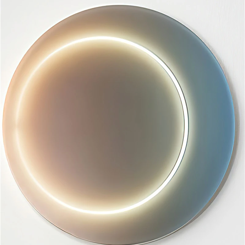 

Simple poster modern light and shadow gradual change space art light luxury lamps home decoration frameless bedroom living room