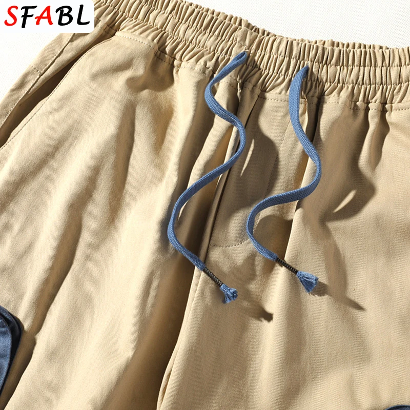 

SFABL Streetwear Harem Joggers Men Cargo Pants 2021 New Hip Hop Multi Pockets Pants Male Harajuku Fashion Cotton Trousers Loose