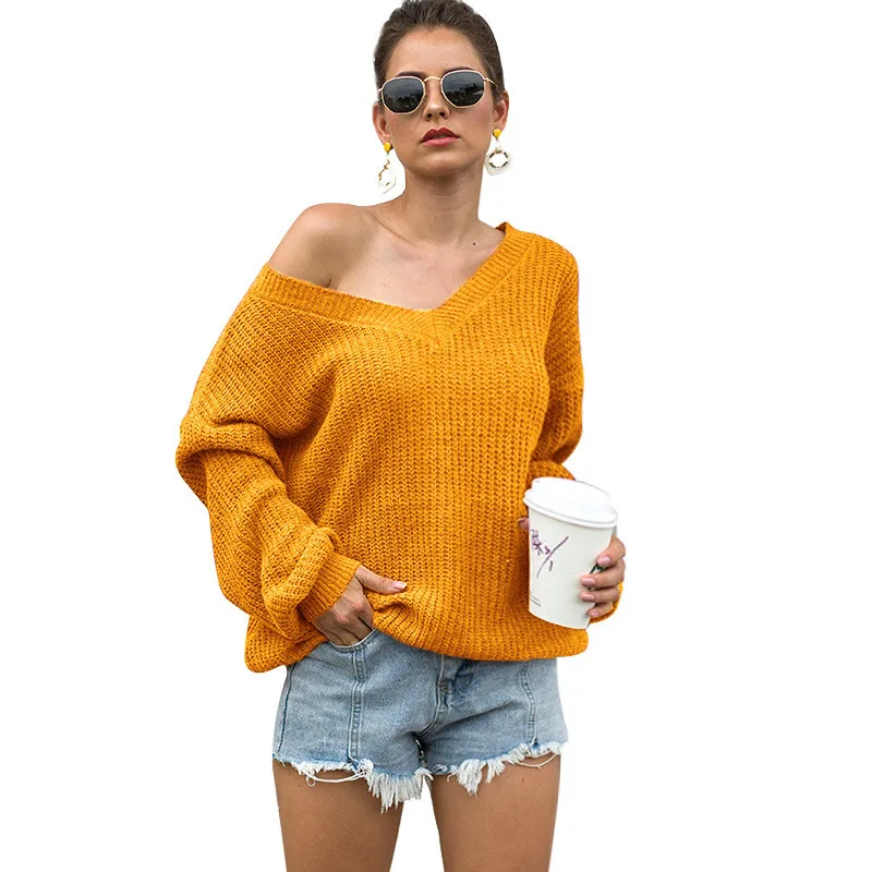 

Womens Sweaters 2020 Autumn Korean Sweater Casual Knit Fashion Pullover Women Plus Size