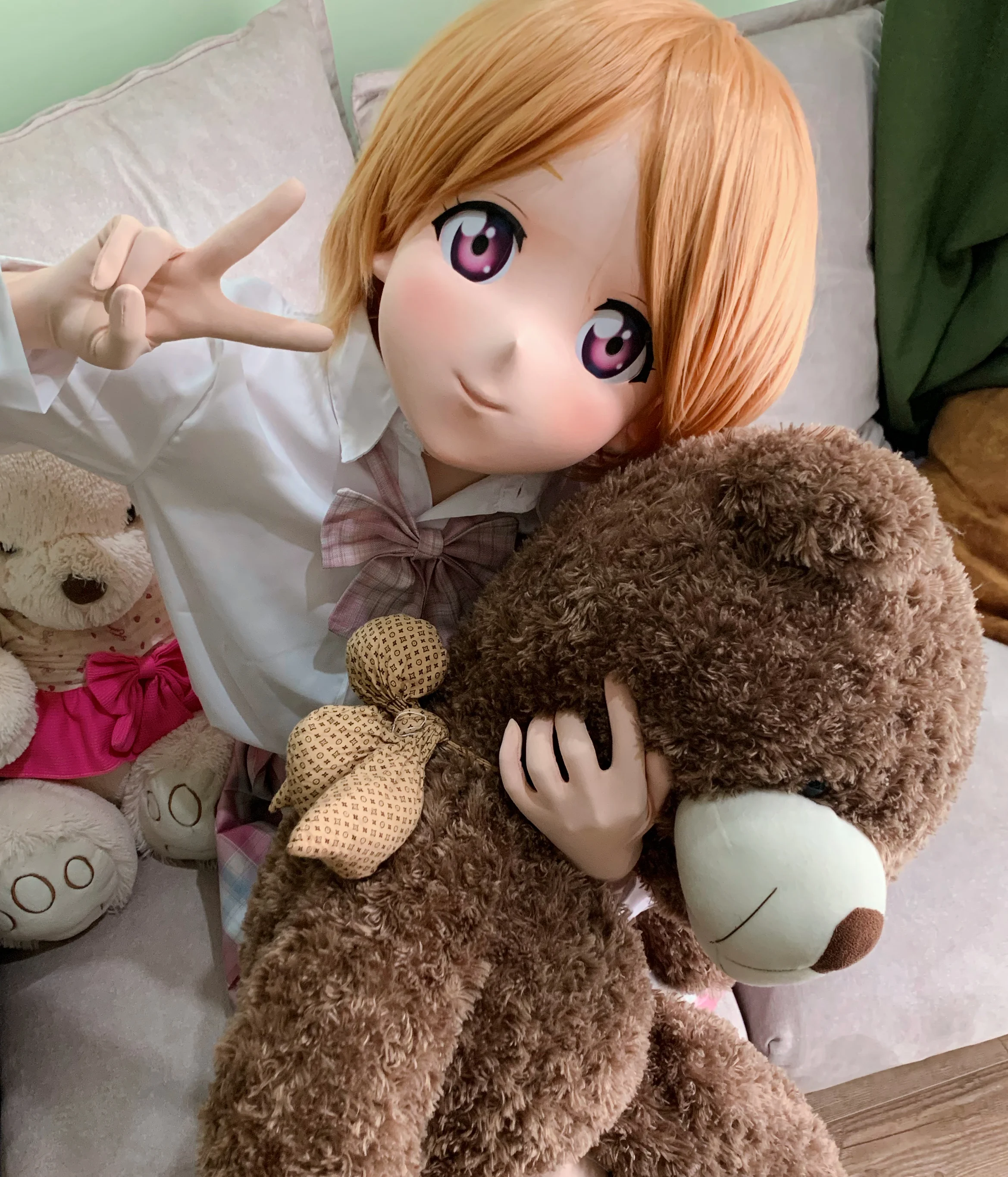 

Качественная аниме маска Кигуруми для косплея головы 3/4