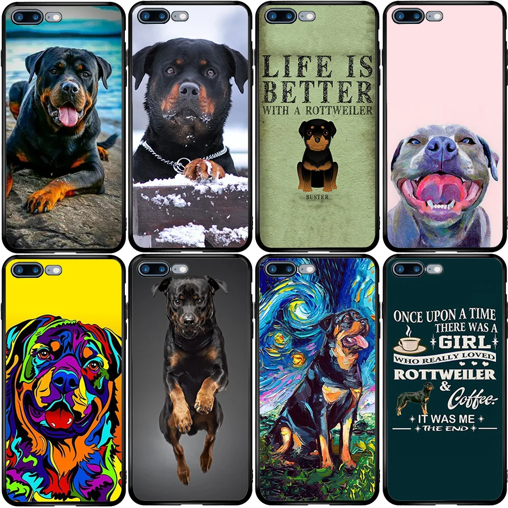 Чехол для iPhone 5 5s SE 2020 6 6S 7 8 XS XR 11 12 Oneplus 3 5T 6T 7T Pro Max Plus Rottweiler Dog|Бамперы| |