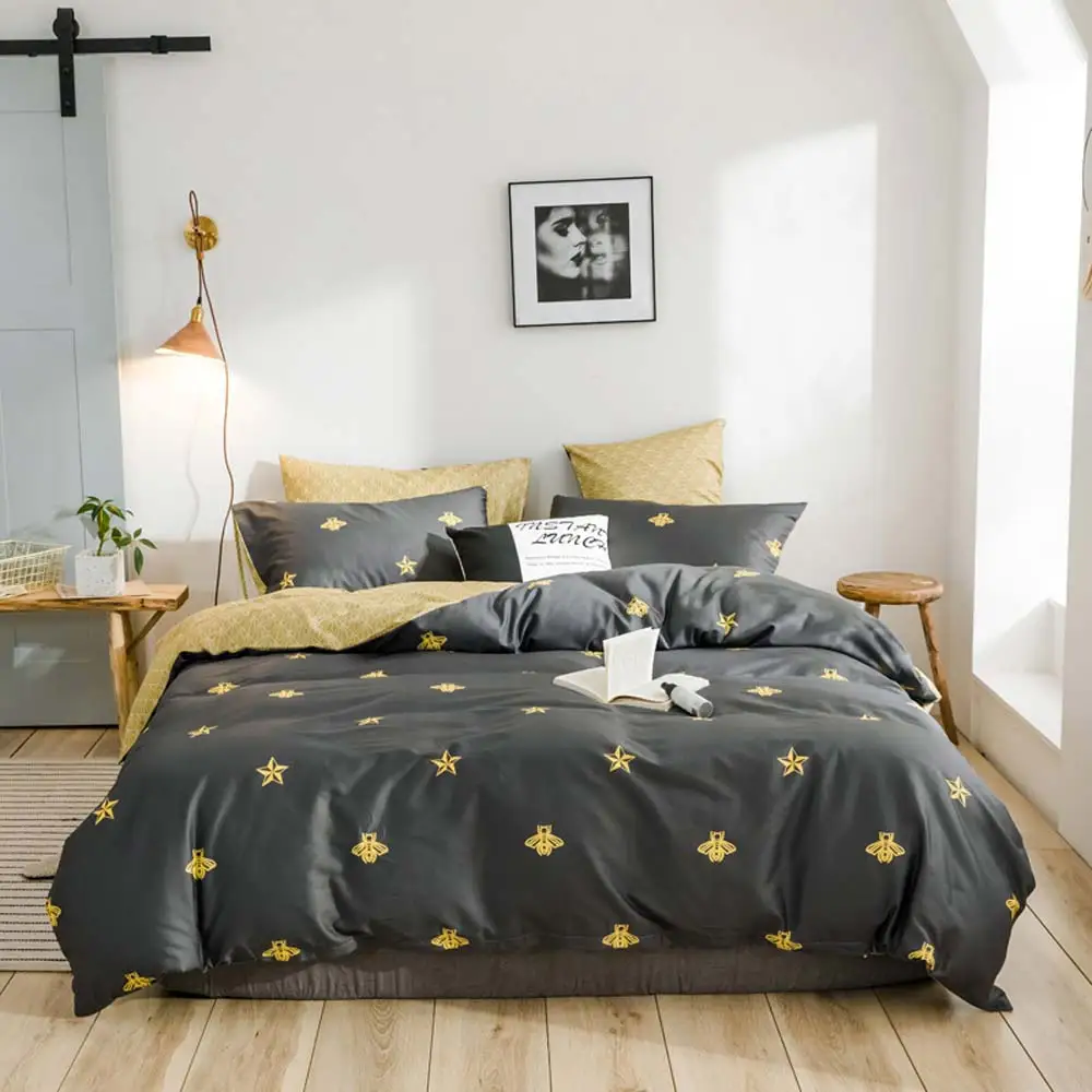Svetanya Bee Постельный набор 100% хлопок постельное белье Твин двойной queen King size