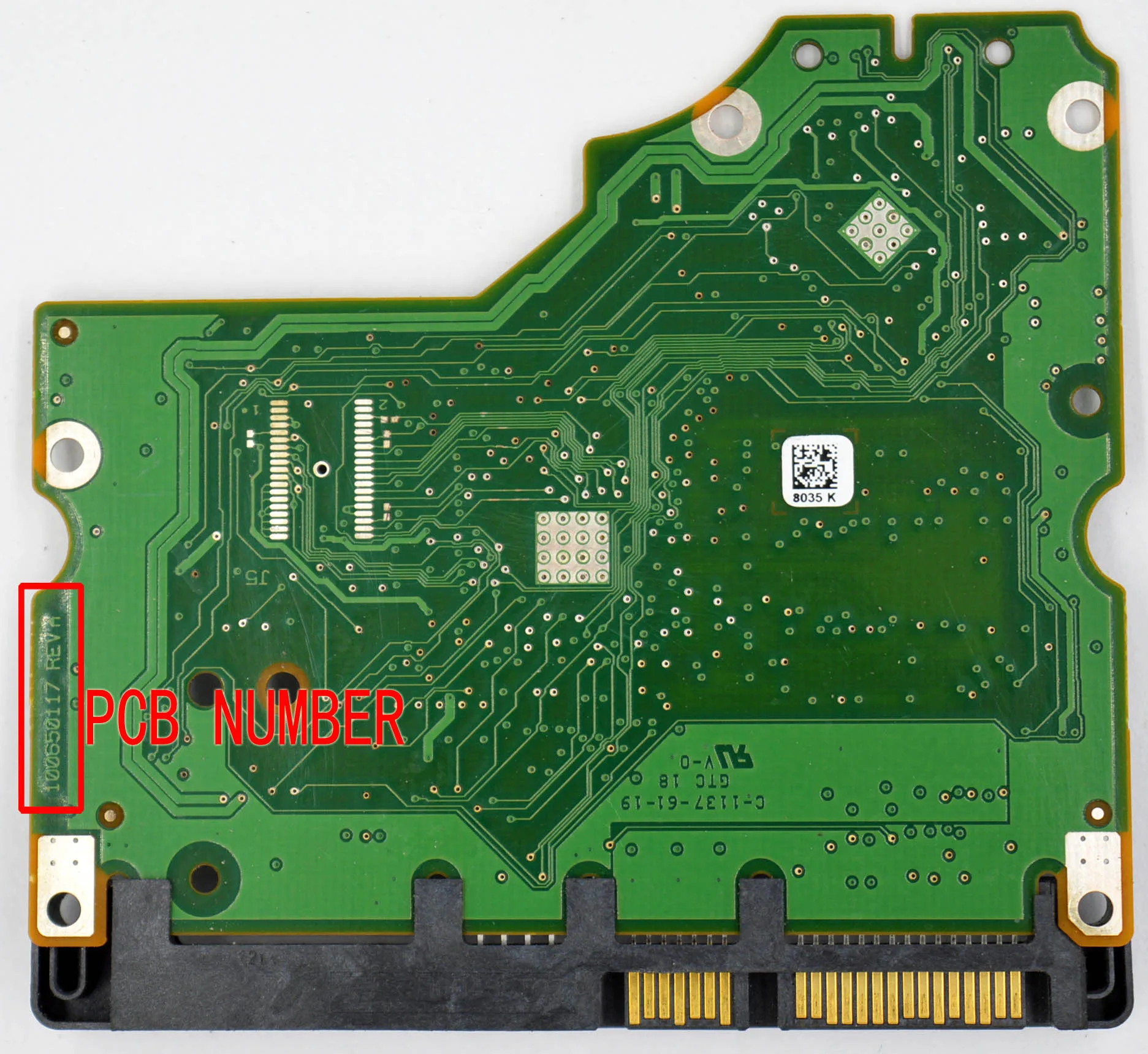 HDD PCB для Seagate логическая плата/номер платы: 100650117 REV A 8035 ST31000524AS ST31000528AS