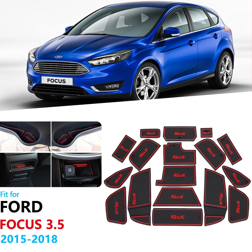 Противоскользящий резиновый подстаканник для Ford Focus 3 5 MK3 2015 2016 2017 2018 facelift ST RS