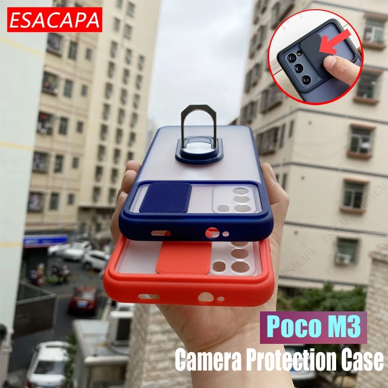 Чехол для Xiaomi Poco M3 кольцевая подставка Защита камеры защитная крышка объектива