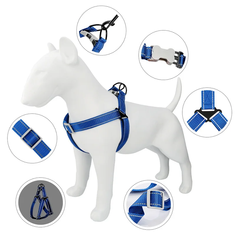 

Reflective ribbon chest straps can be adjusted against the dog bite the big small and medium-sized dog leash dog rope