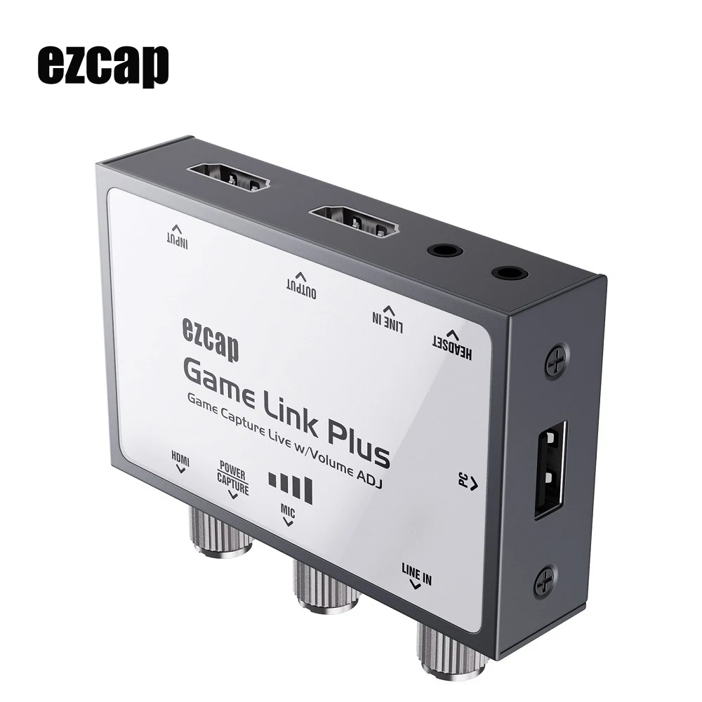 

Ezcap312 HDMI Loop Capture Card USB 2.0 Audio Video Recording Box for XBox PS3 PS4 Switch PC Game Live Streaming Line In Mic IN