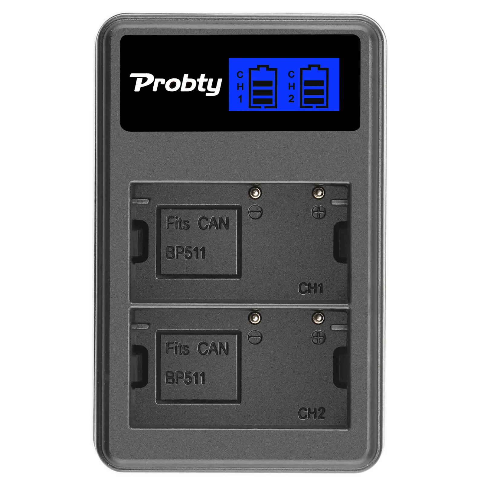 Probty 7 4 V 2500 мА/ч BP-511 BP511 BP511A Батарея + ЖК-дисплей USB Dual Зарядное устройство для